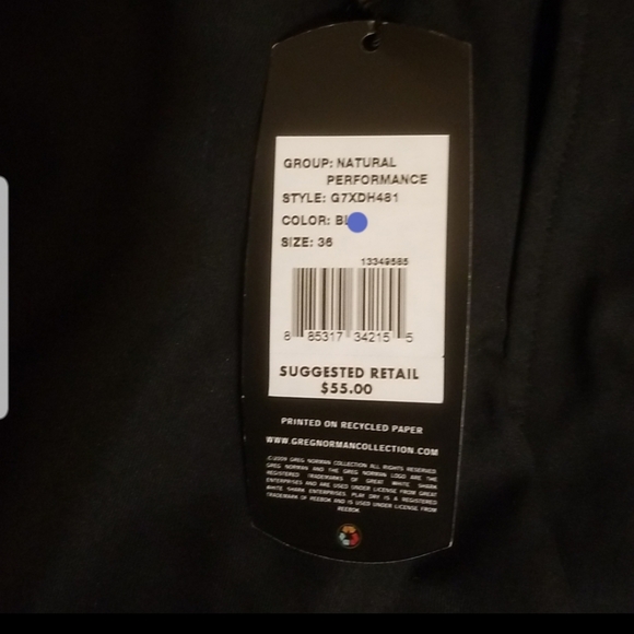 NWT Greg Norman Golf Shorts Navy Blue - Picture 7 of 8